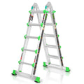 5 Step 17 Ft Anti-Slip Aluminum Folding Ladder W336