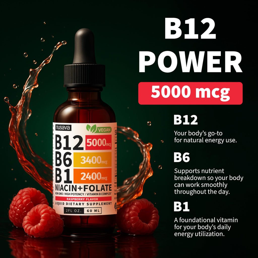 Vitamin B12 5000mcg Liquid Drops Pack of 4 C338
