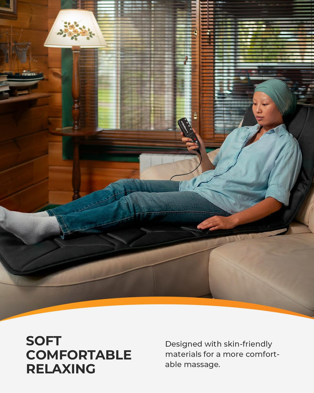 Full Body Massage Mat with Heat, 10 Motors Vibration N18430
