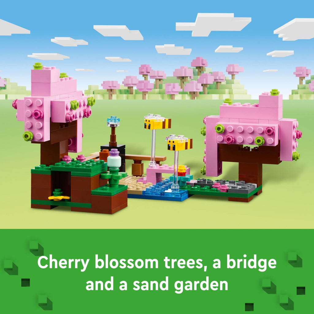 Minecraft Cherry Blossom Garden Building Set with 2 Minifigures K982