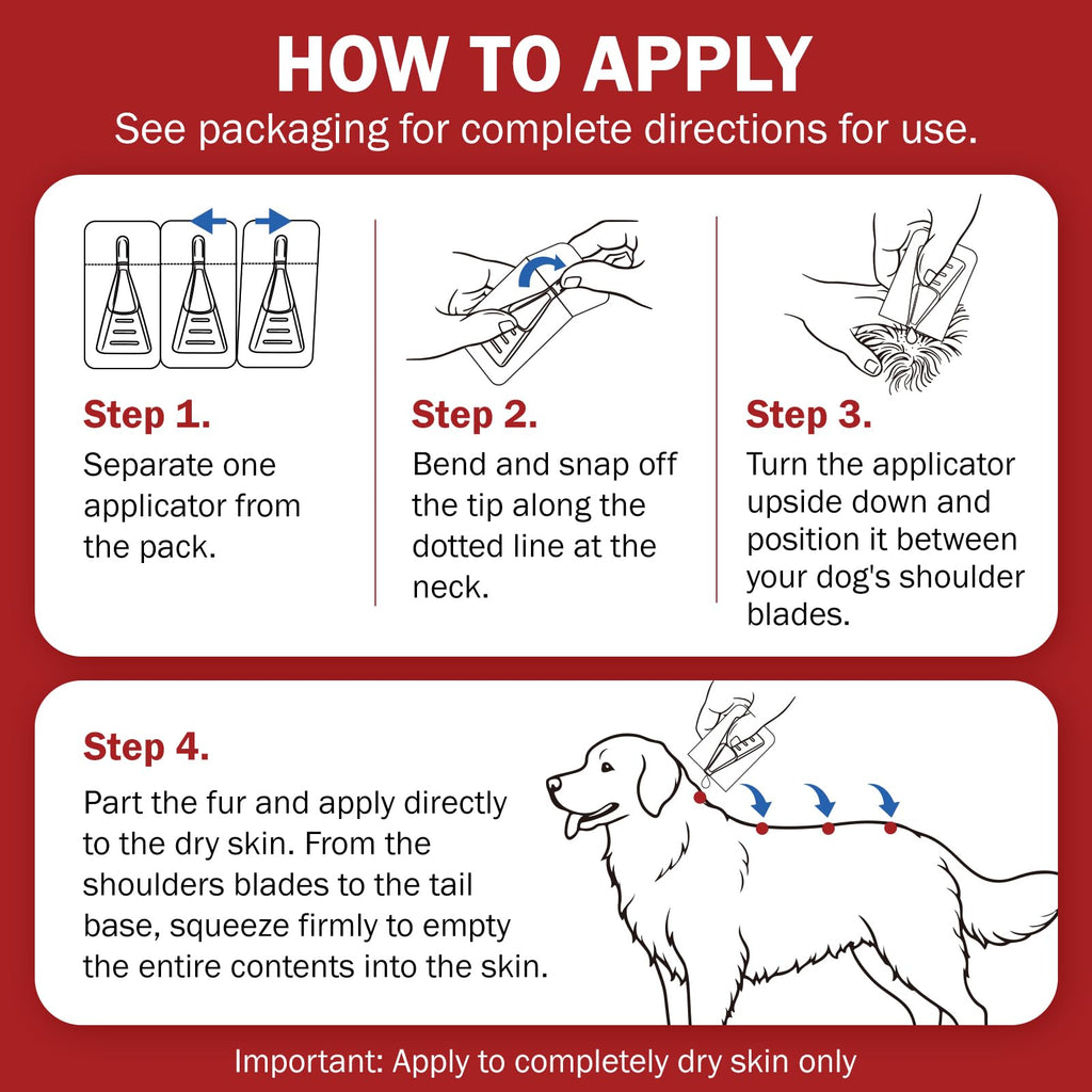 Flea and Tick Prevention for Large Dogs 45 to 88 lbs Y85486