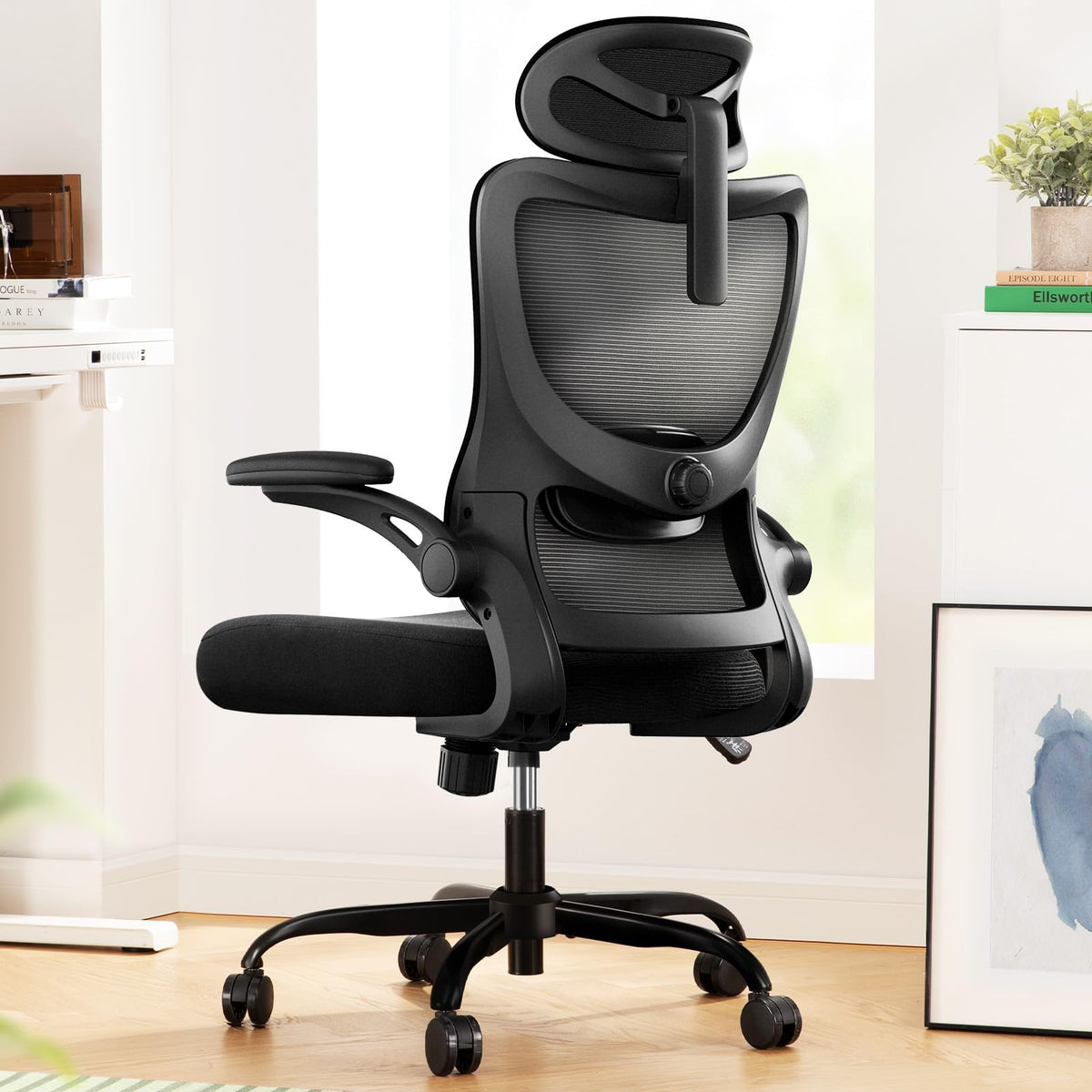 Ergonomic Office Chair with High Back Mesh and Adjustable Lumbar Support F1379