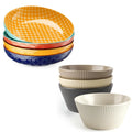 16 OZ Cereal Bowls Set of 4 and 8.5" Serving Bowls Set of 4 N949