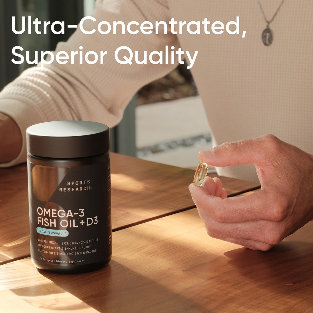 Omega-3 Fish Oil 1250mg + D3 2500iu, 120 Count B680