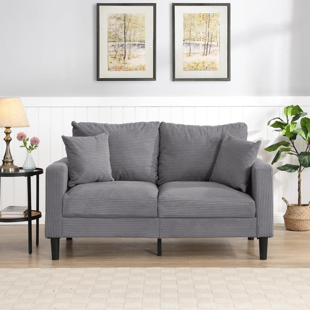 Light Gray 2 Seat Loveseat Sofa V169945