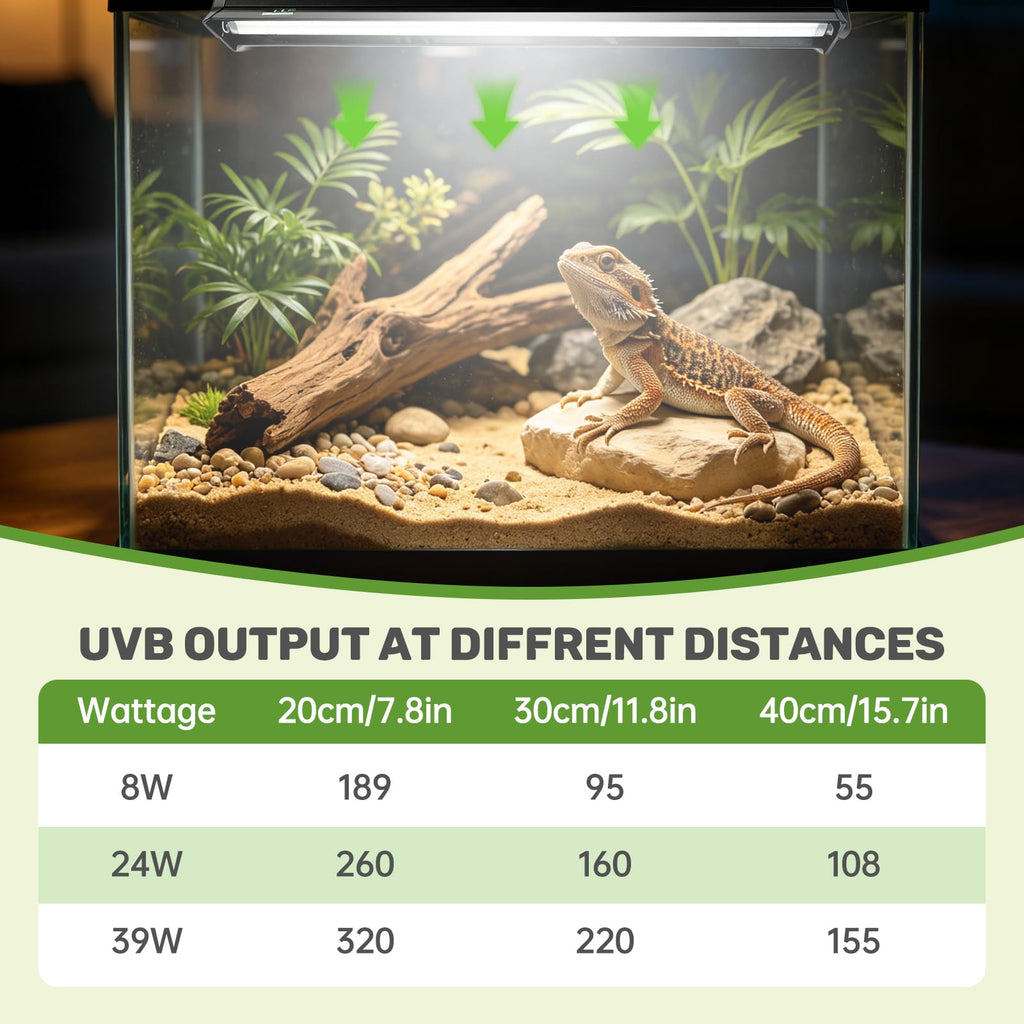 8W 10.0 UVA UVB Reptile Light Fixture N804