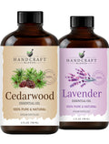 Lavender and Cedarwood Essential Oils 2 x 4 Fl Oz X29230