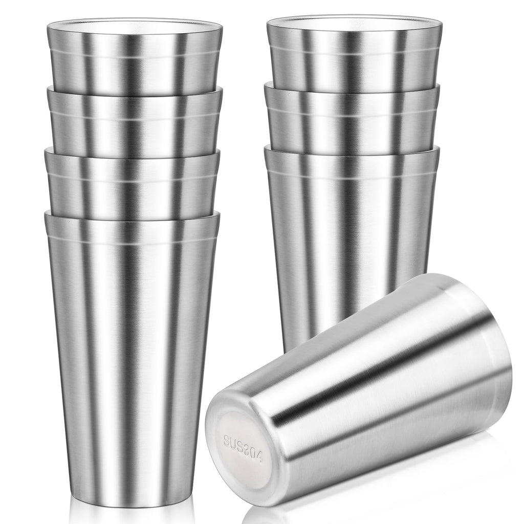 16 oz Stainless Steel Insulated Tumbler 8 Pack Q208