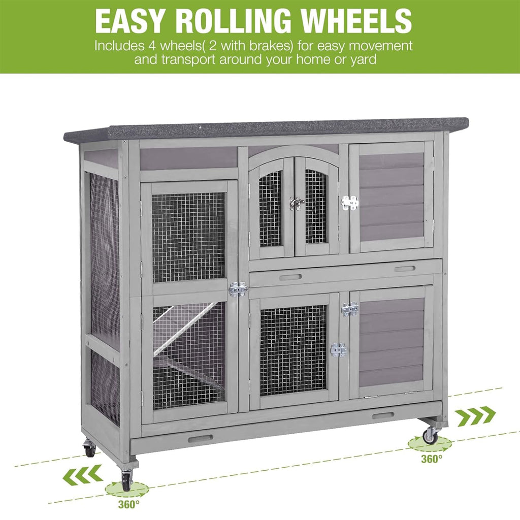 Rabbit Hutch with Plastic Tray G747927