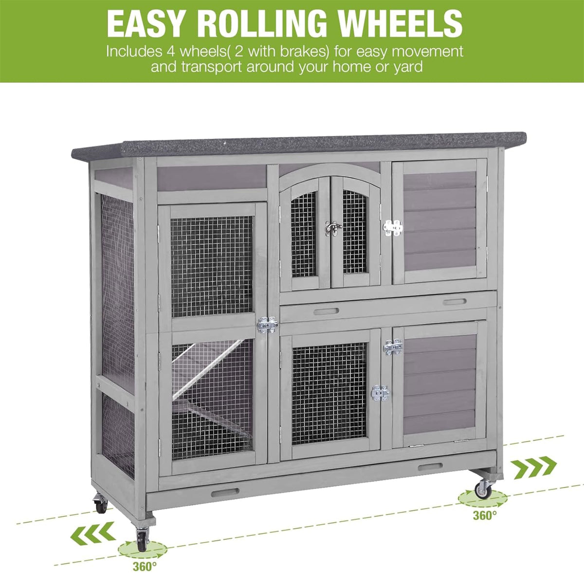 Rabbit Hutch with Plastic Tray G747927