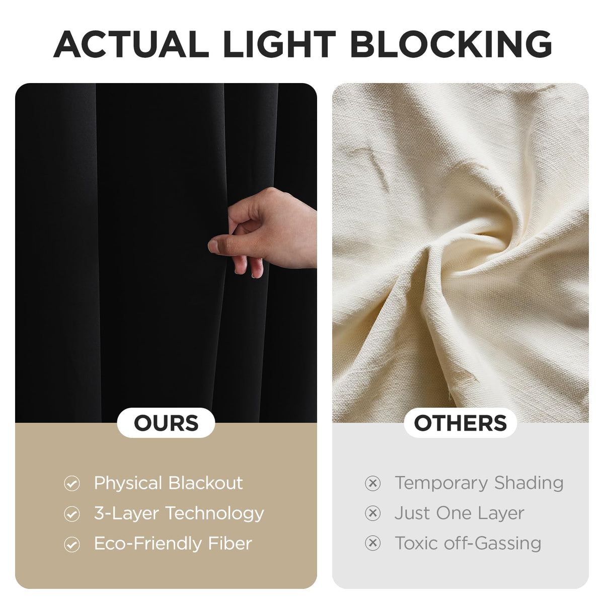 Blackout Patio Sliding Door Curtains E3258