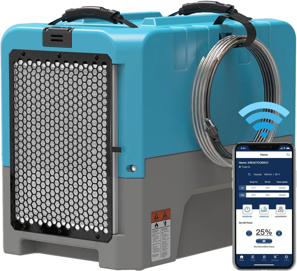180 PPD Commercial & Industrial Dehumidifier with Pump R198