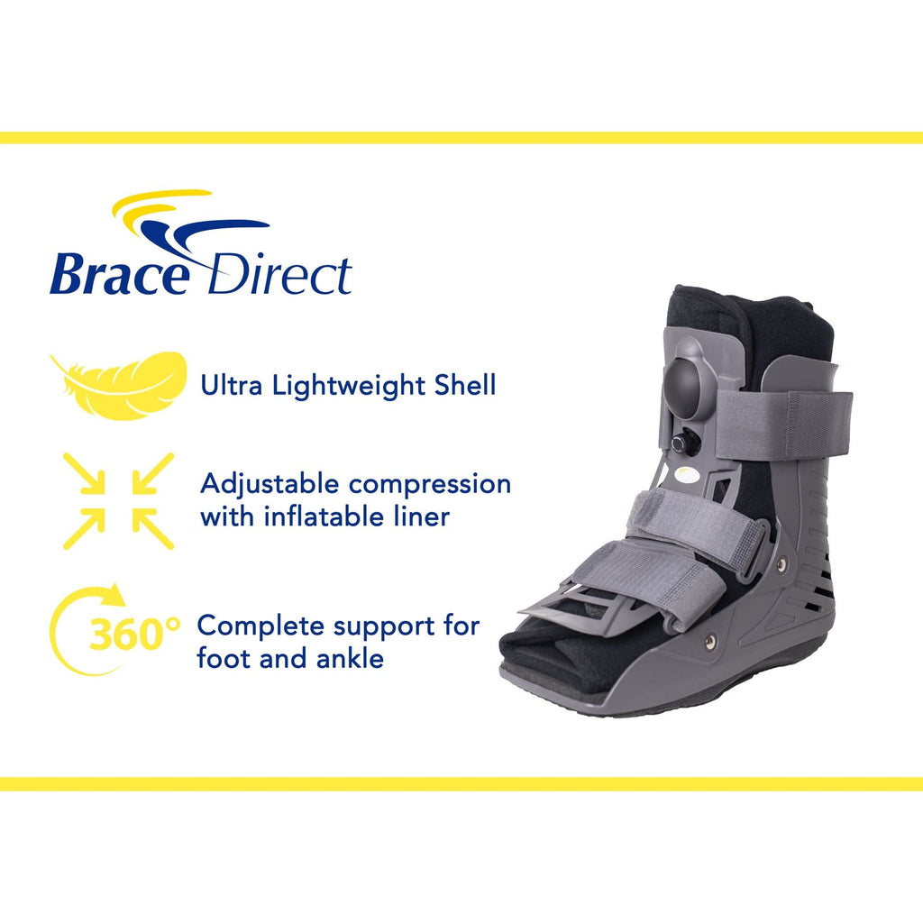 Ultra Light Short Full Shell Walking Boot + Reusable Ankle & Foot Ice Pack P987615