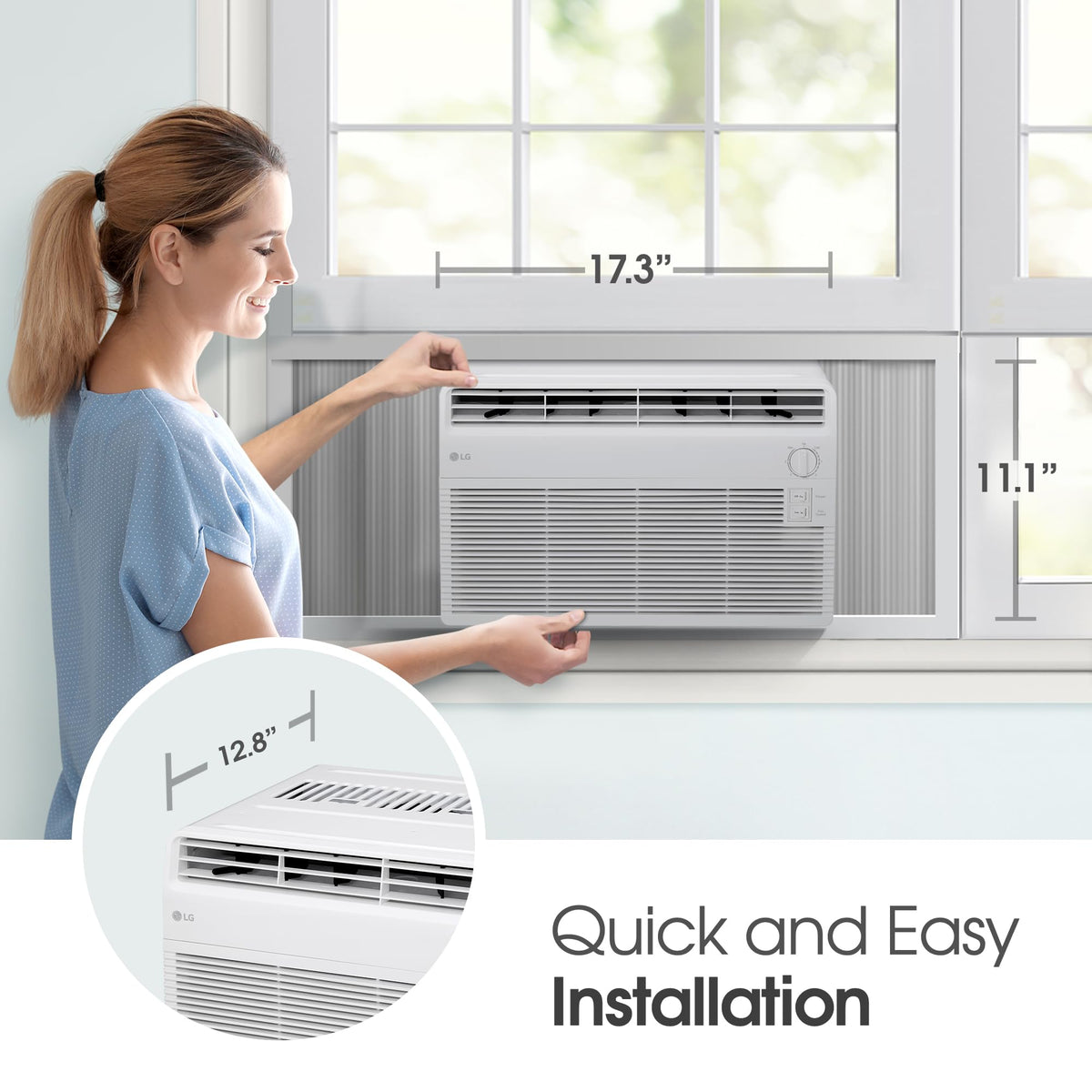 5000 BTU White Window Air Conditioner T4764