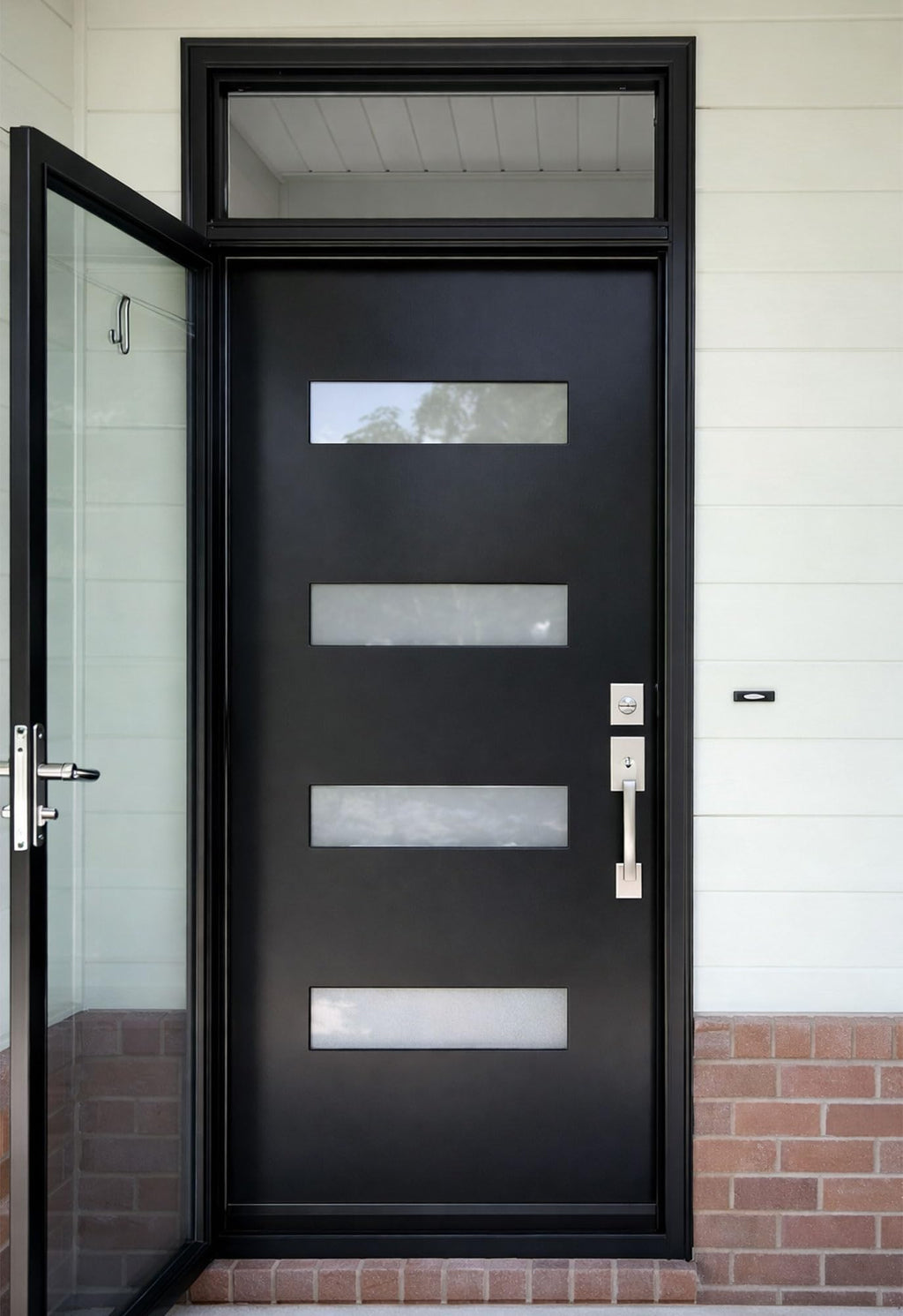 Fiberglass Door with Frosted Glass N99938