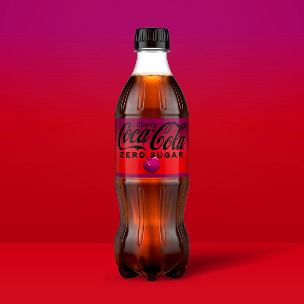 Cherry Soda Soft Drink Bottles, 16.9 fl oz, 6 Pack K52206