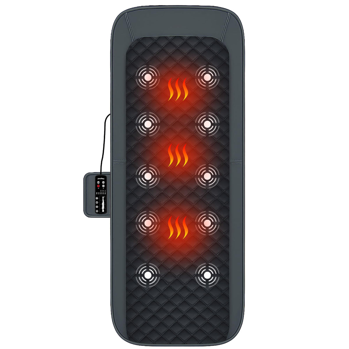 Full Body Massage Mat with Heat, 10-Motor Vibration Massage Pad, Foldable Memory Foam A117