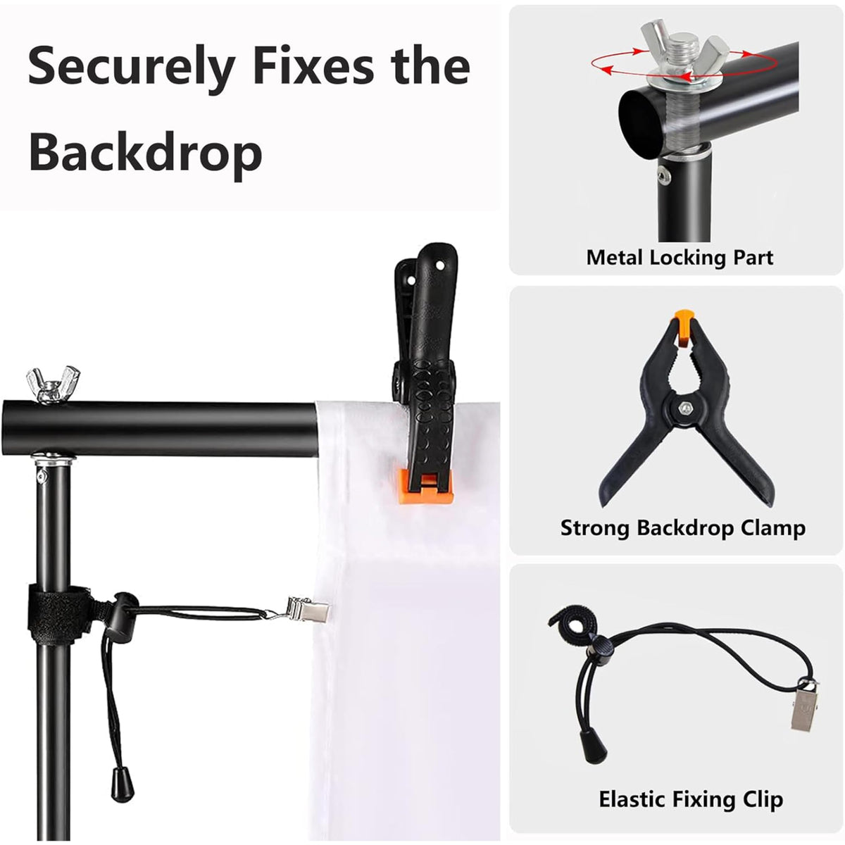Adjustable Photo Backdrop Stand 9ft x 10ft with Carry Bag X756751