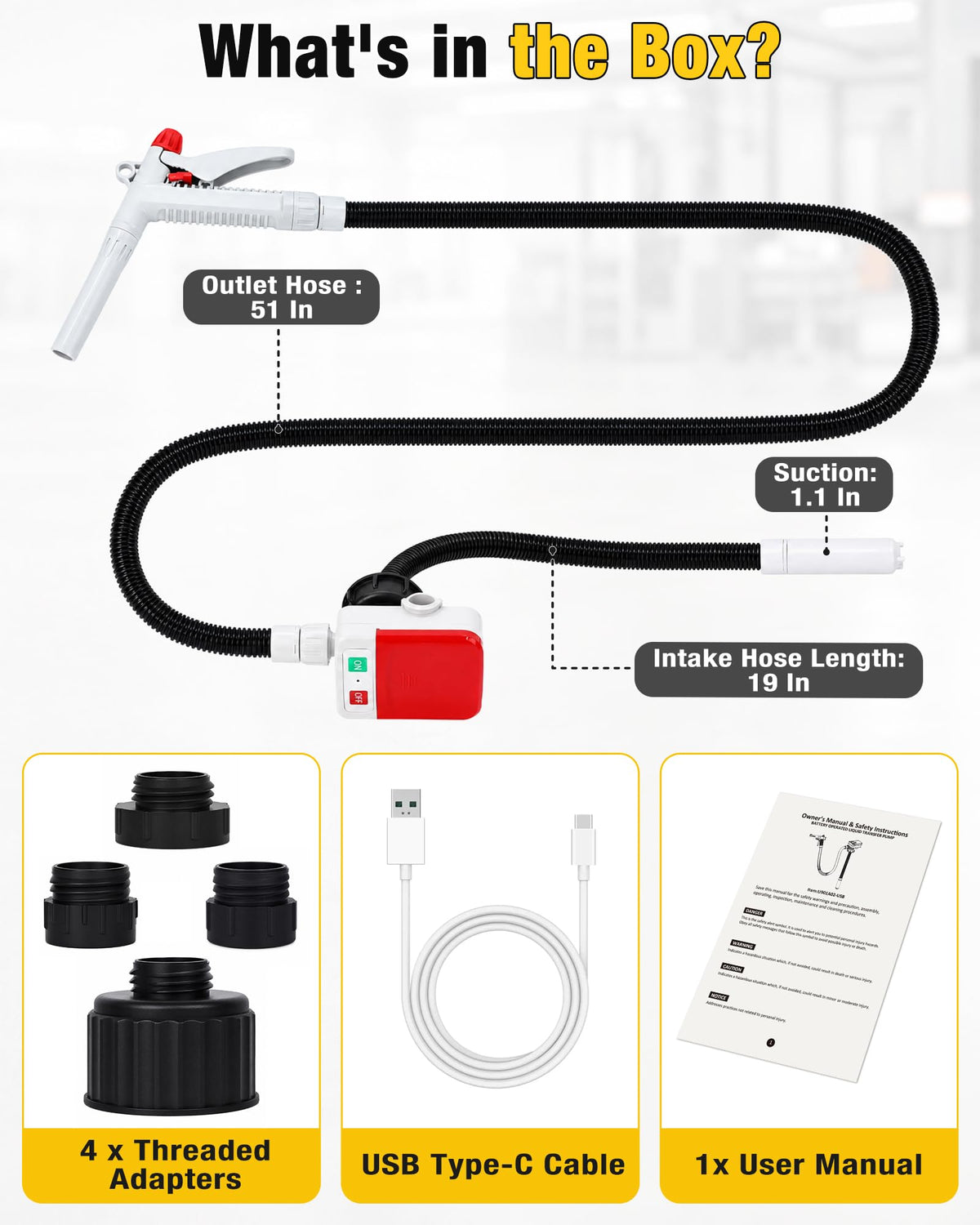 Fuel Transfer Pump with Hand Nozzle R8898