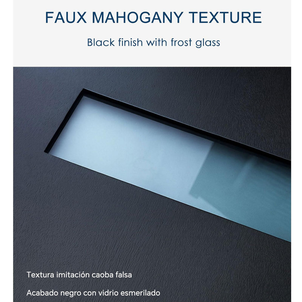 Fiberglass Door with Frosted Glass N99938
