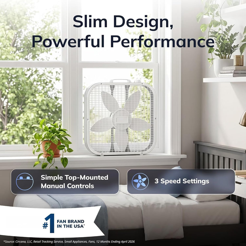 20" 3-Speed Weather-Resistant Box Fan B2335