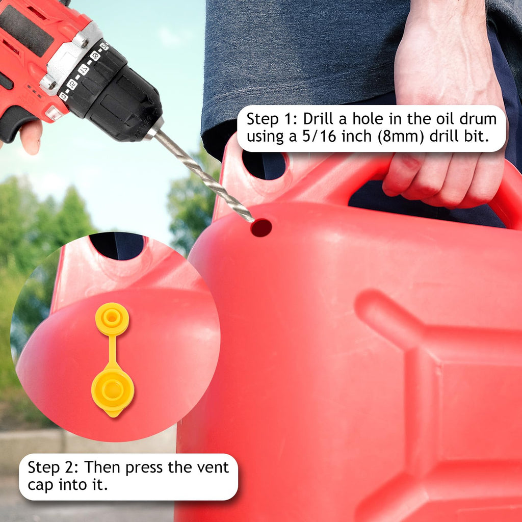 12PCS Yellow Gas Can Vents Y571