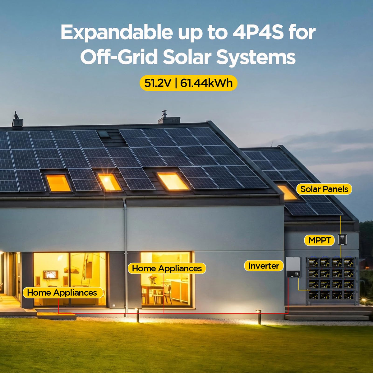 12V 300Ah LiFePO4 Battery with 200A BMS A164741