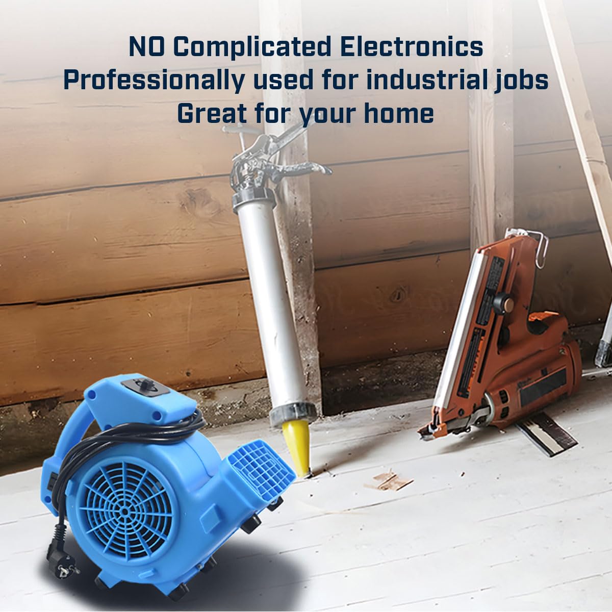 1/8 HP 600 CFM Air Mover Carpet Dryer Floor Fan O1320