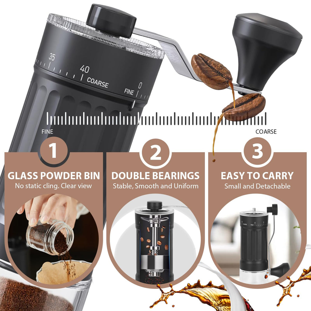 Manual Coffee Grinder with Ceramic Conical Burr F88671