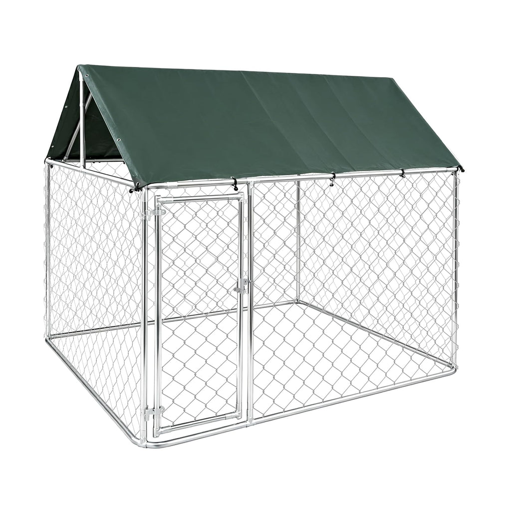 Heavy Duty Outdoor Dog Kennel Galvanized Steel Enclosure L28771