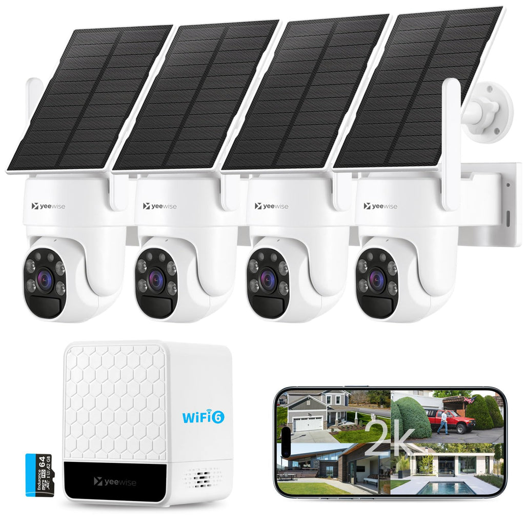 4MP Solar Wireless Security Cameras H1912