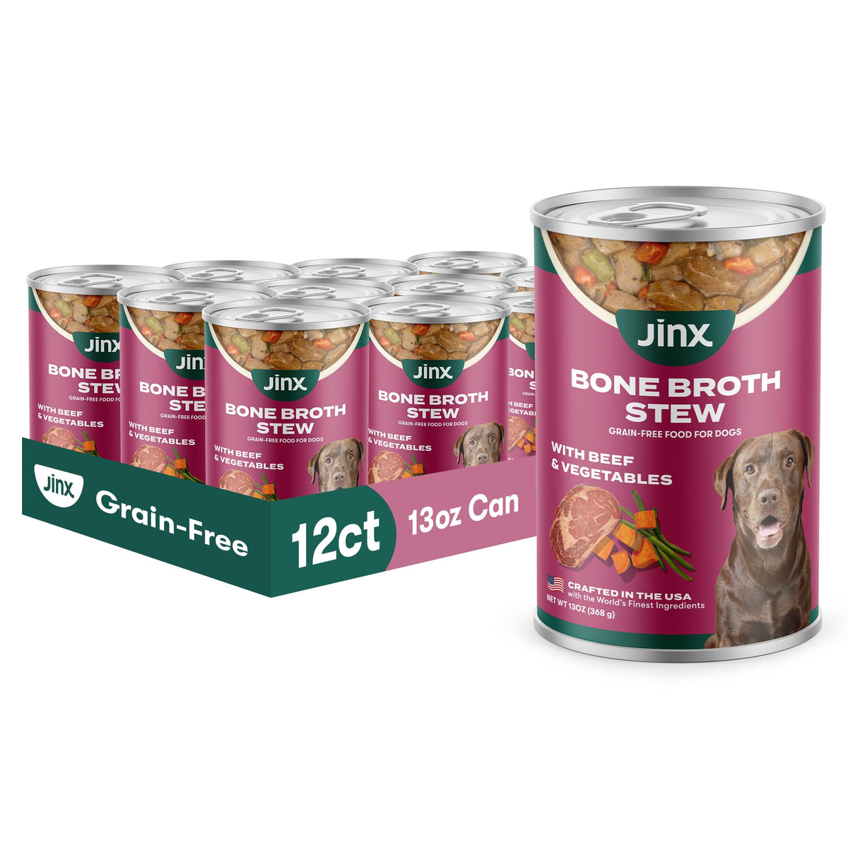 Grain Free Beef & Vegetables Wet Dog Food 12 Pack I2570