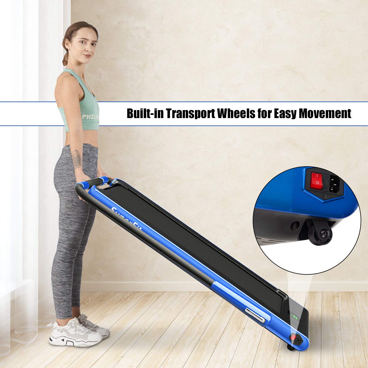 2 in 1 Under Desk Treadmill with Smart App A525