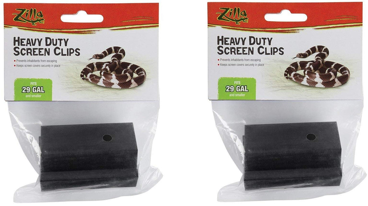 Reptile Terrarium Covers Screen Clips Small 5-29 Gallons 2 Pack X8510
