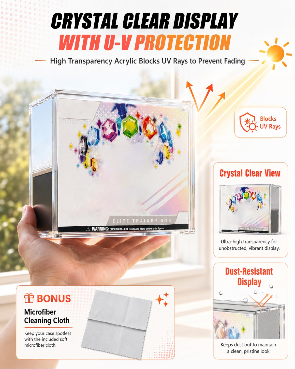 Acrylic ETB Protector Case 3 Pack E3842