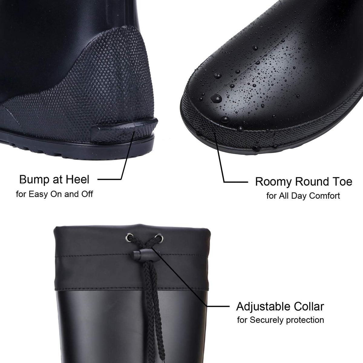 Women's Mid Calf Rain Boots F36835