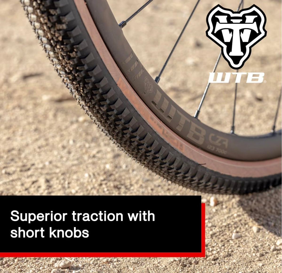 Black Tan 700c Tubeless Folding Gravel Bike Tire X3122