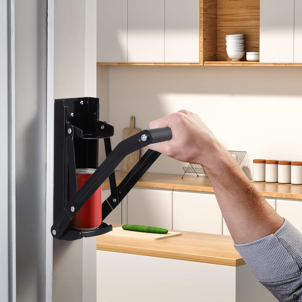 Stainless Steel Wall Mounted Can Crusher with Bottle Opener N99573