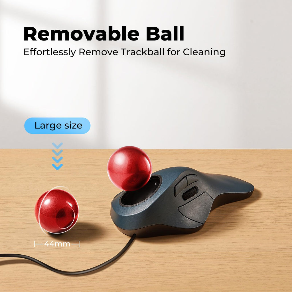 Ergonomic Trackball Mouse O13545