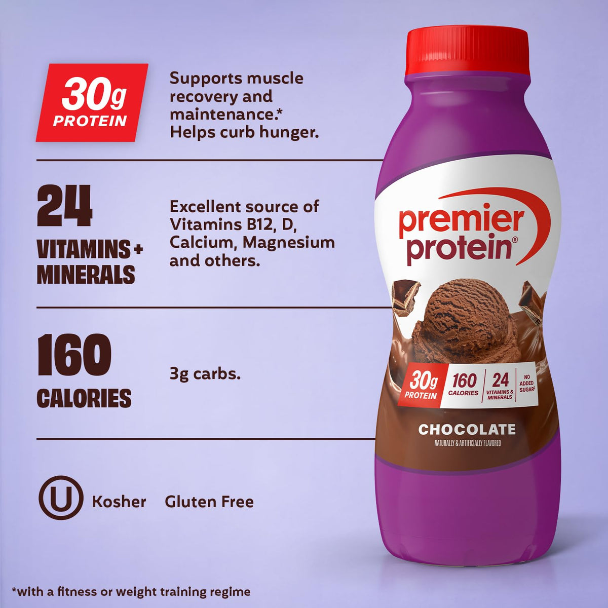 Chocolate 30g High Protein Shake 12 Pack Q951