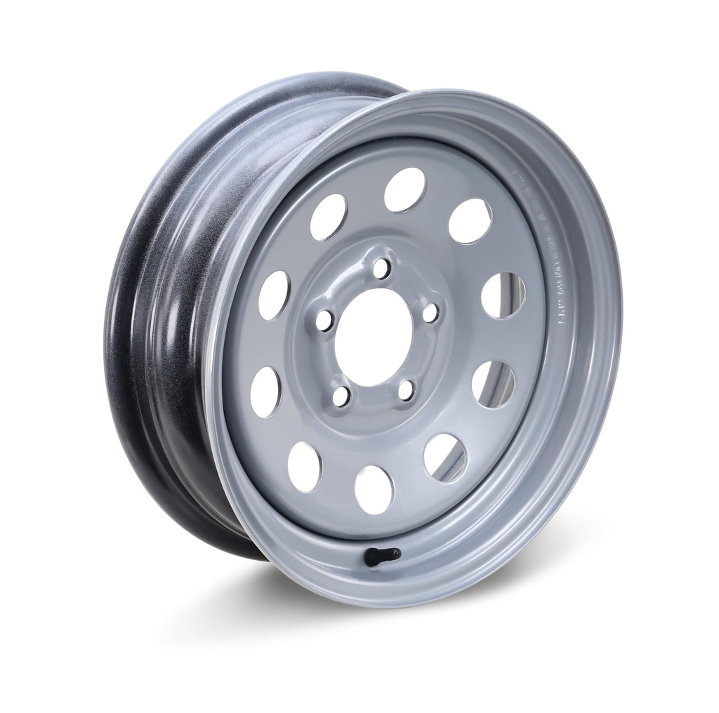 Trailer Tire Wheel ST205/75R15 8-Ply Silver Mod Rim F109