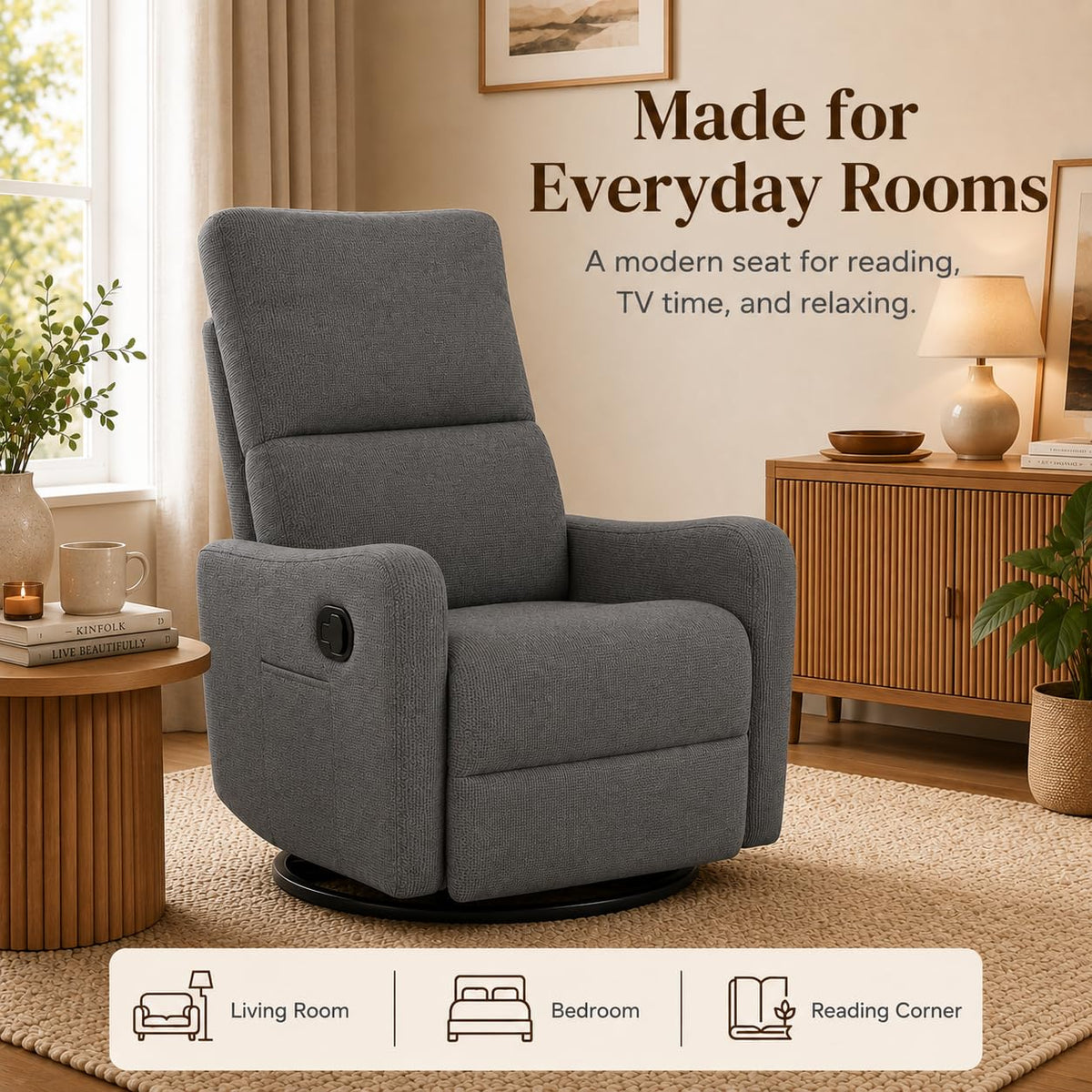 Swivel Rocker Recliner Chair V599214