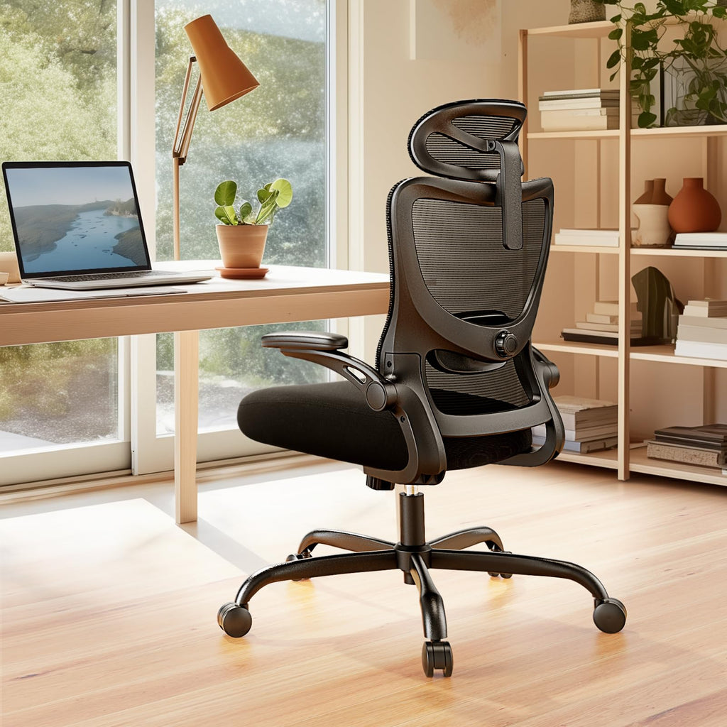 Ergonomic Office Chair with High Back Mesh and Adjustable Lumbar Support F1379