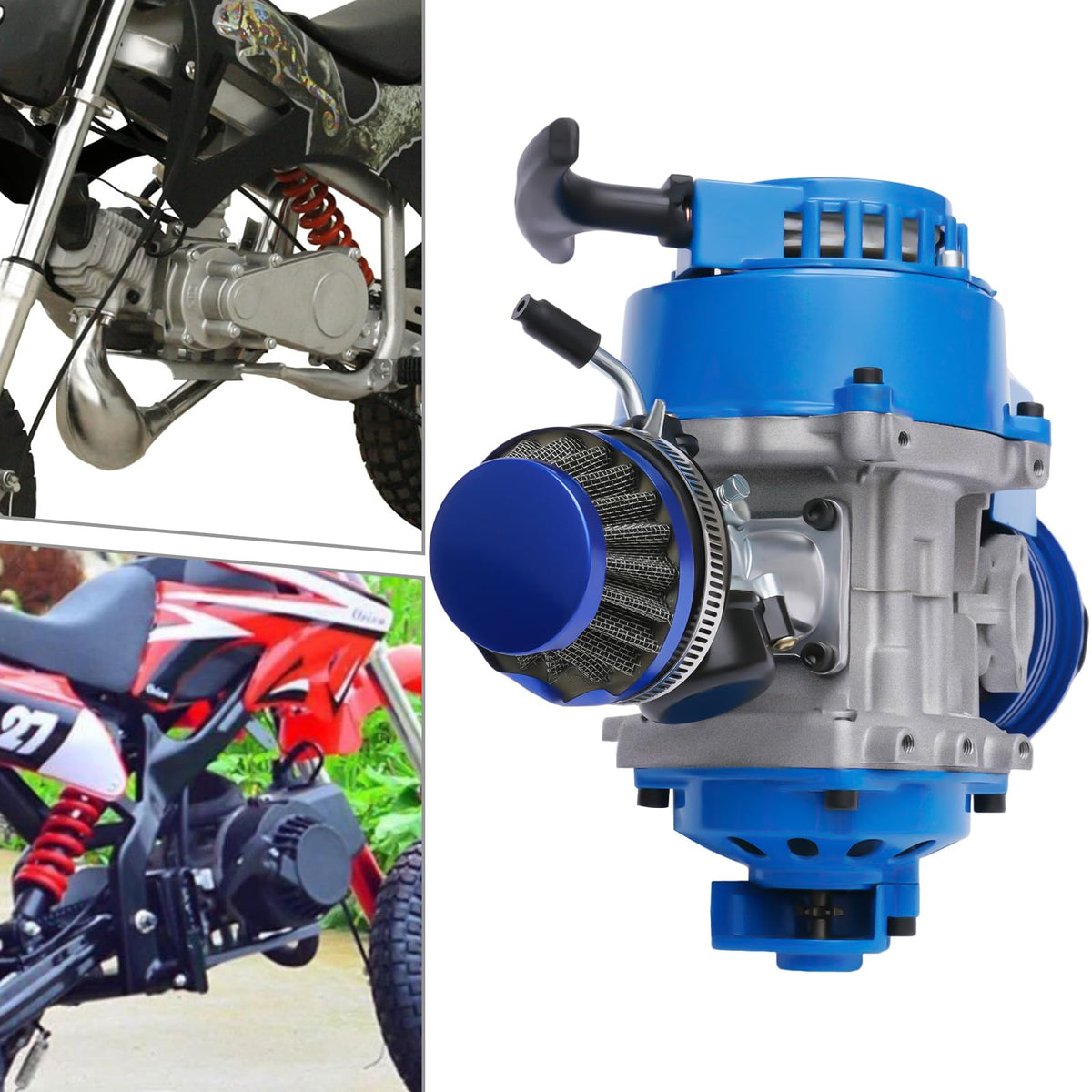 49CC 2-Stroke Air-Cooled Single Cylinder Engine Kit F9630