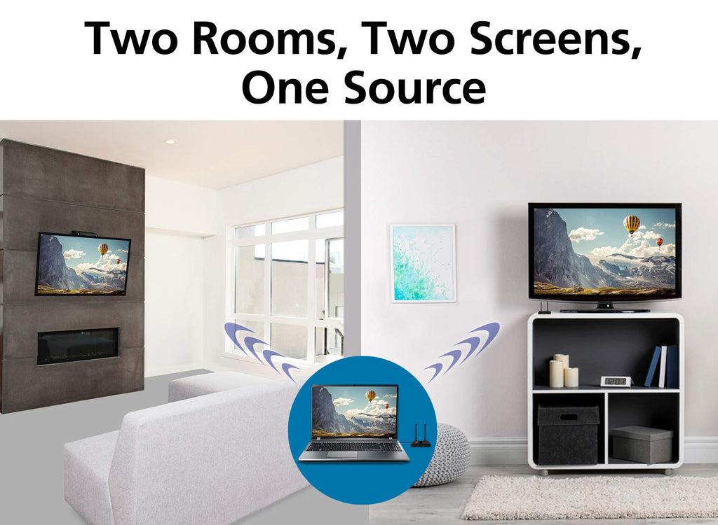 2X2 Wireless HDMI 5GHz Kit Black H8612