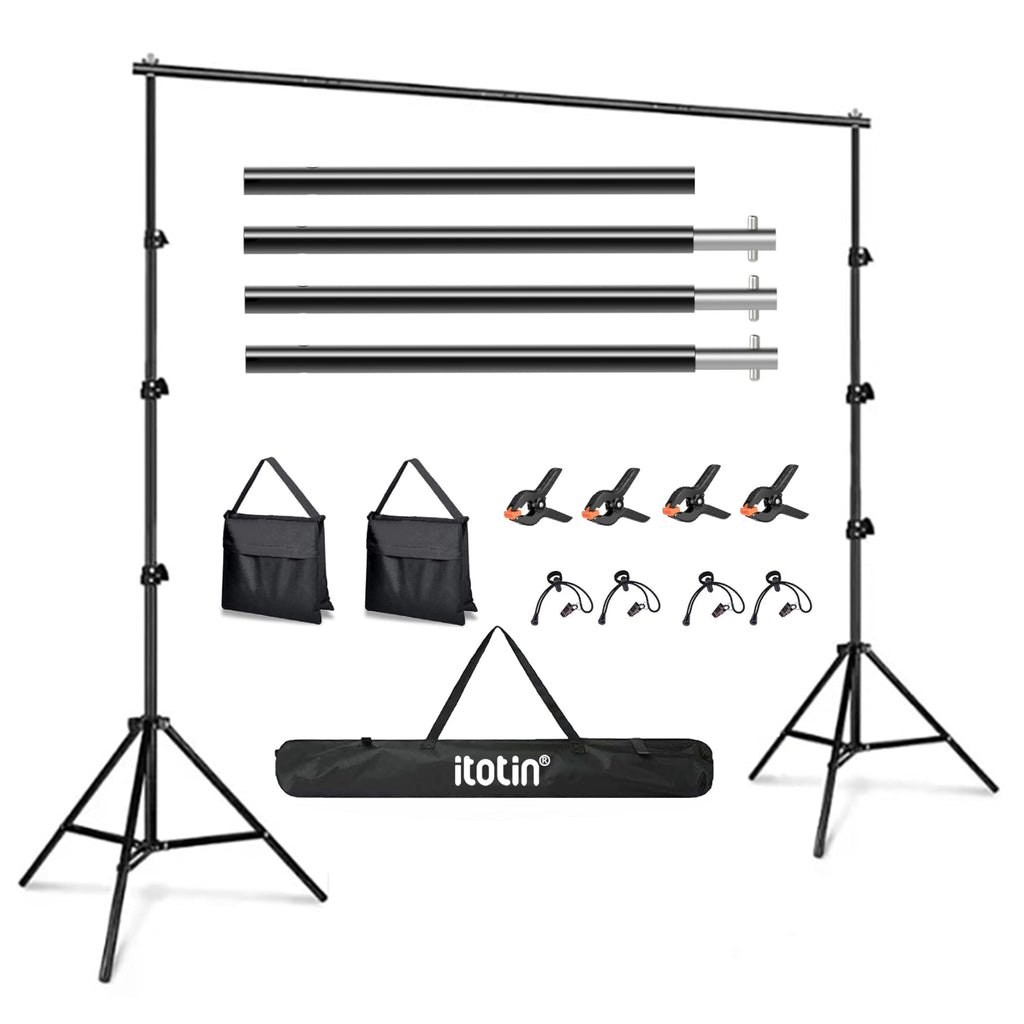 Adjustable Photo Backdrop Stand 9ft x 10ft with Carry Bag X756751