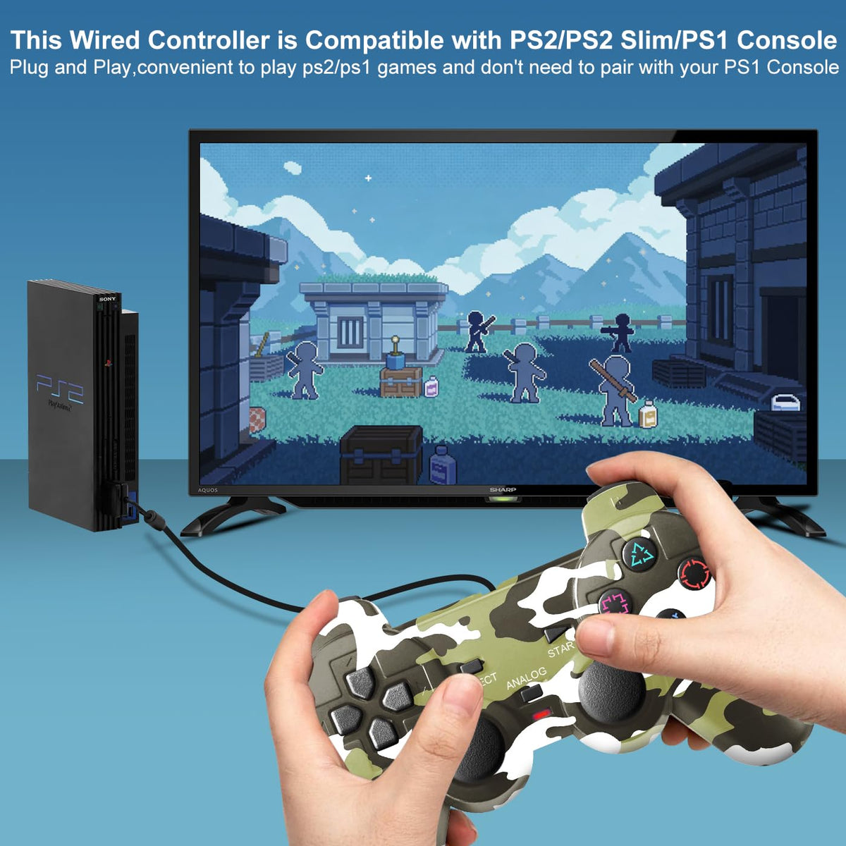 2 Packs Wired Controller U148