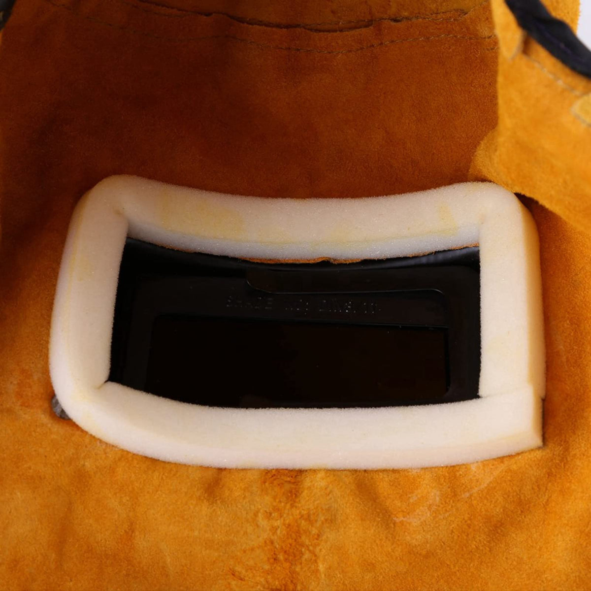 Leather Welding Hood with Auto Darkening Lens F103282