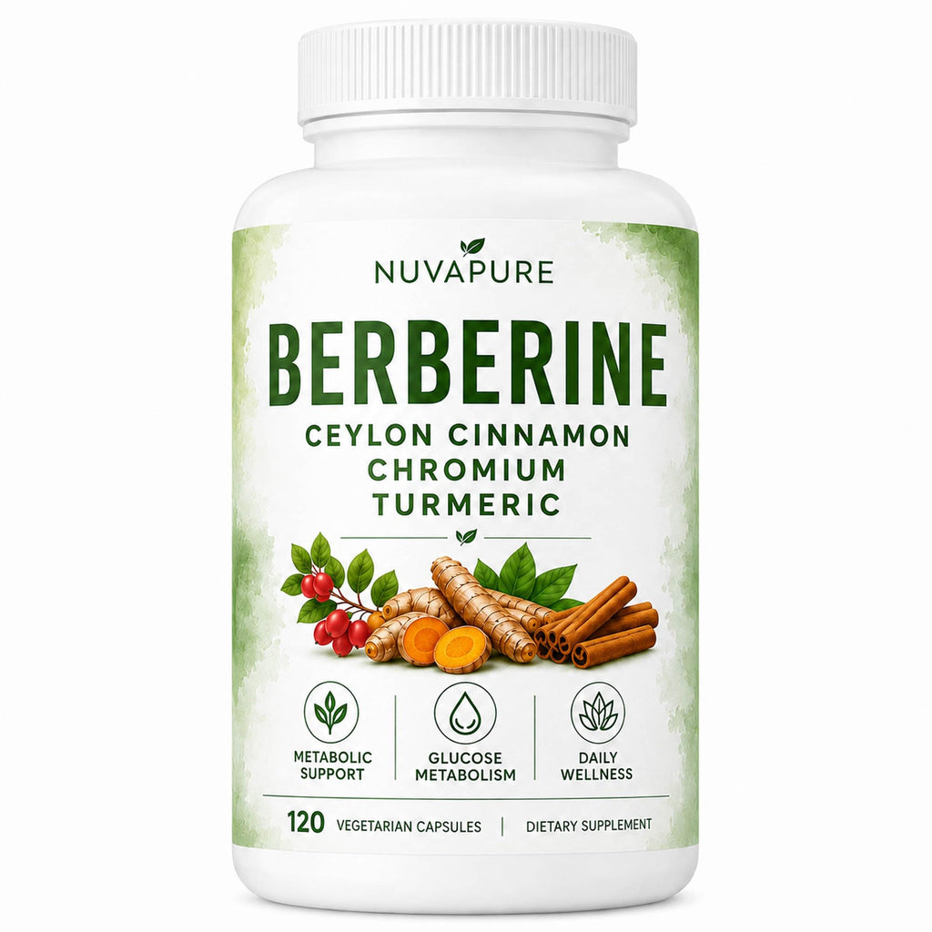 Berberine with Ceylon Cinnamon, Chromium & Turmeric, 120 Vegetarian Capsules A3167