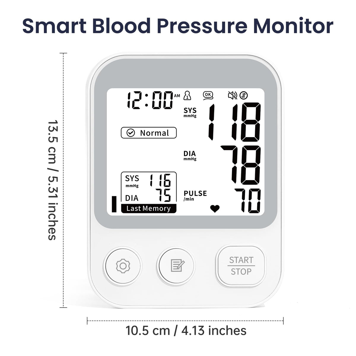 Blood Pressure Monitor Large Upper Arm Cuff D72058